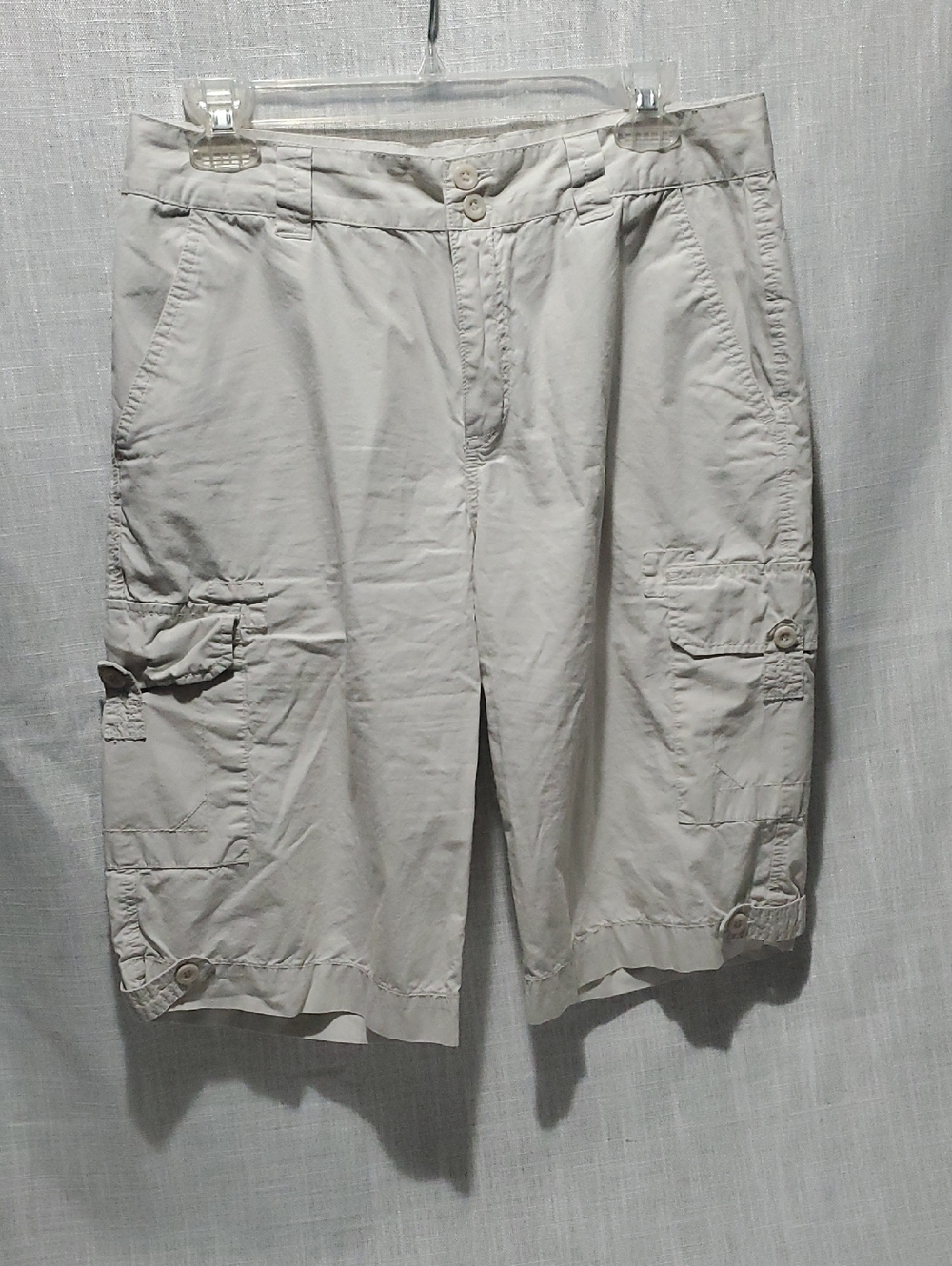 Caribbean Joe Light Beige Cargo Shorts
